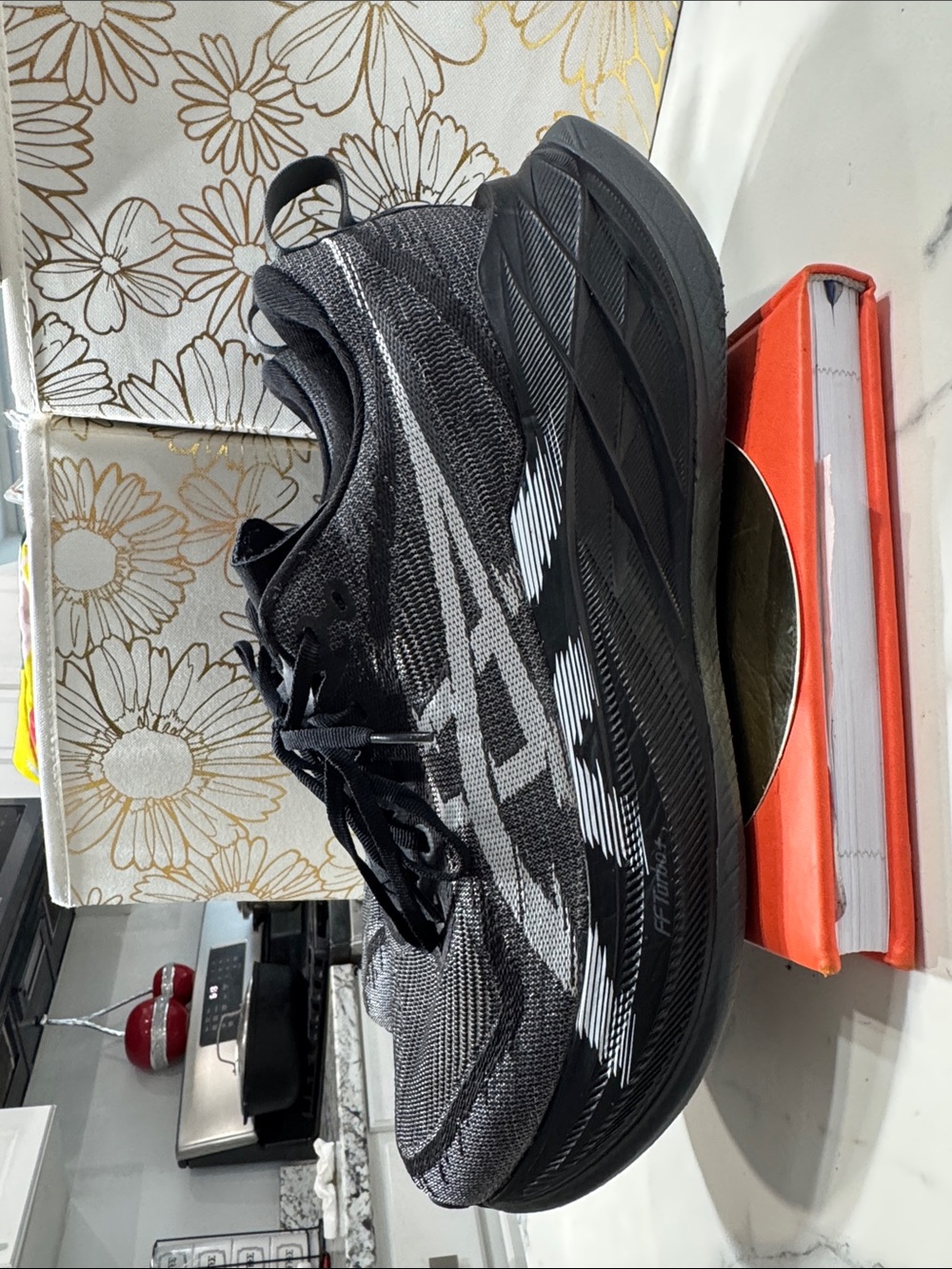 ASICS Superblost 2 Black and Gray Athletic Running Shoe 1013 A 160